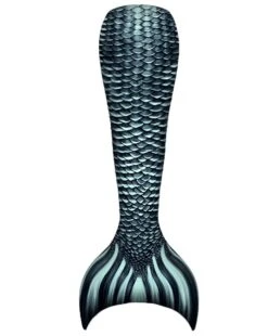 Kids Black Pearl Guppy Mermaid Tail Skin