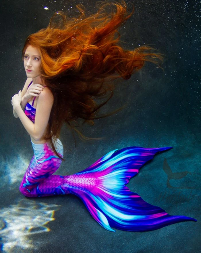 Magenta Lightning Whimsy Fantasea Tail - Image 2