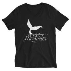 Mertailor Logo (White) V-Neck T-Shirt