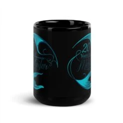 20 Years (Blue) Black Coffee Mug