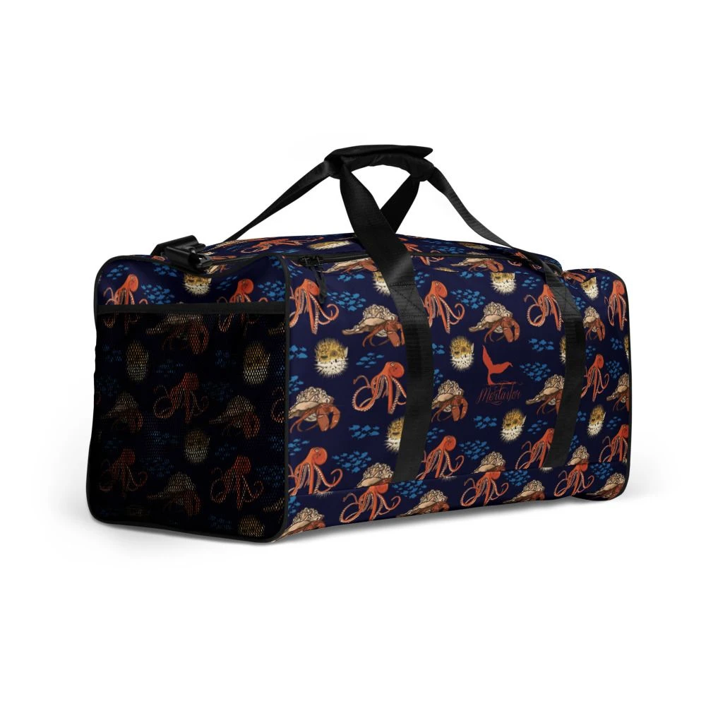 Under The Sea Navy Oddities Duffle Bag - Image 8