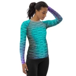 Deep Reflection Women's Rash Guard