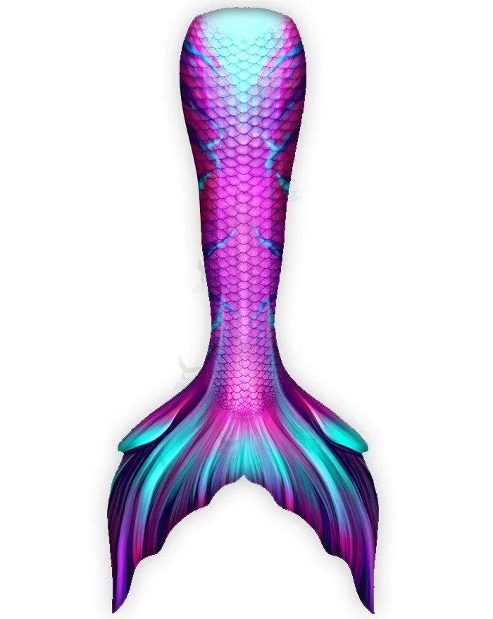 Magenta Lightning Whimsy Fantasea Tail - Image 3